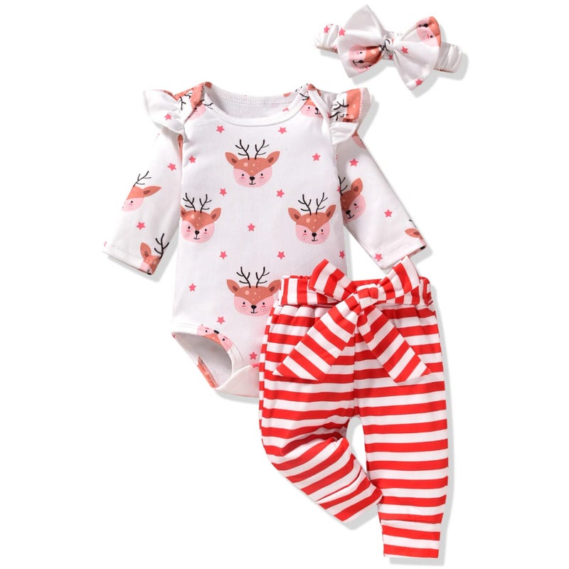 Aalizzwell 0-3 Months Girl Christmas Clothes - Image 1